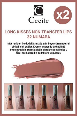 Cecile Dolgunlaştırıcı Nemlendirici Etkili Kalıcı Lip Gloss No:32 X2